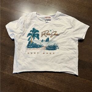 Ron Jon White Crop Top